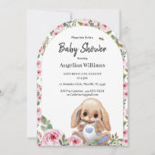 Invitation baby shower avec un design mignon (Devant)