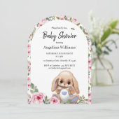 Invitation baby shower avec un design mignon (Debout devant)