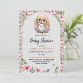 Invitation baby shower avec un design mignon (Debout devant)