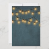 Invitation Baby shower avec un tableau noir bleu et un pot en (Dos)