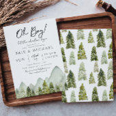 Invitation Baby shower aventure | Aquarelles