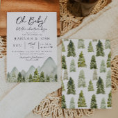 Invitation Baby shower aventure | Aquarelles