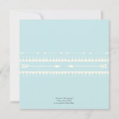 Invitation Baby shower Aventure Commencer Teepee Ours Cerf Bl (Dos)