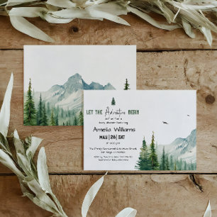 Invitation Baby Shower Aventure de Verdure Rustique