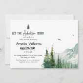 Invitation Baby Shower Aventure de Verdure Rustique (Devant)