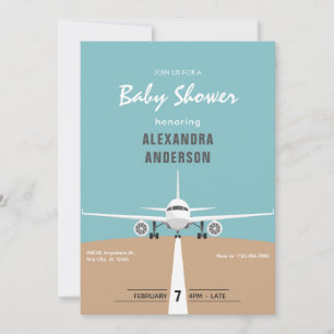 Invitation Baby Shower Avion