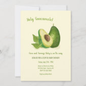 Invitation Baby shower Avocado (Devant)