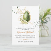 Invitation Baby shower Avocado (Debout devant)