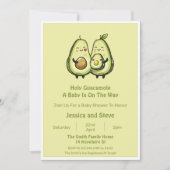 Invitation Baby shower Avocado (Devant)