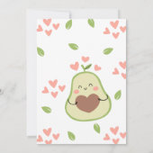 Invitation Baby shower Avocado, Baby Girl (Dos)