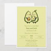 Invitation Baby shower Avo'n a Baby Avocado (Devant / Derrière)