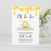 Invitation Baby shower BaBee (Debout devant)