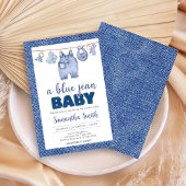 Invitation Baby shower Baby Blue Jean