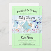Invitation Baby shower Baby Bundle (Devant / Derrière)