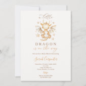 Invitation Baby shower Baby Dragon (Devant)
