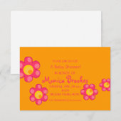 Invitation Baby shower| Baby Flowers II|ou (Devant / Derrière)