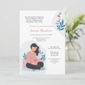 Invitation Baby shower Baby on the Way (Debout devant)