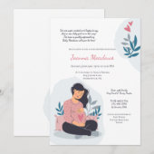 Invitation Baby shower Baby on the Way (Devant / Derrière)