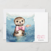 Invitation Baby shower Baby Otter (Dos)