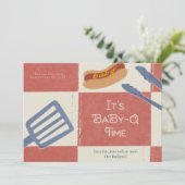 Invitation Baby shower Baby-Q (Debout devant)