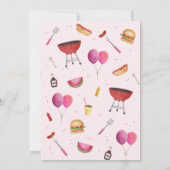 Invitation Baby shower Baby-Q (BBQ) pour l'invitation de la p (Dos)