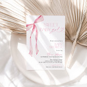 Invitation Baby shower, Baby shower de fille rose