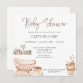 INVITATION BABY SHOWER, BABY SHOWER, OH BÉBÉ (Devant / Derrière)