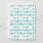 Invitation Baby shower baleine - Turquoise (Dos)