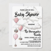 Invitation Baby Shower Ballons (Devant)