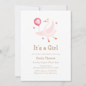 Invitation Baby shower ballotte de cygne princesse dansante r (Devant)