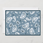 Invitation Baby shower Bandanna Print Cowboy (Dos)