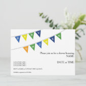 Invitation baby shower - Bannière (Debout devant)