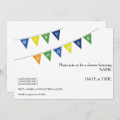Invitation baby shower - Bannière (Devant / Derrière)