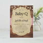 Invitation Baby shower barbecue Baby-Q (Debout devant)