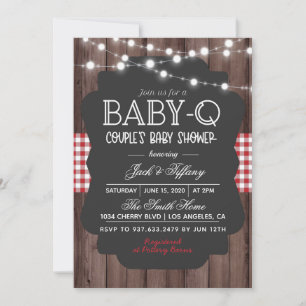 Invitation Baby shower barbecue Baby-Q