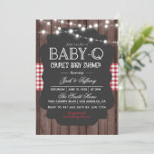 Invitation Baby shower barbecue Baby-Q (Debout devant)