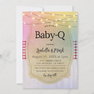 Invitation Baby shower barbecue Baby-Q