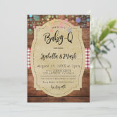 Invitation Baby shower barbecue Baby-Q (Debout devant)