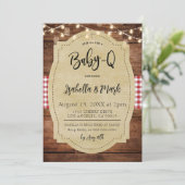Invitation Baby shower barbecue Baby-Q (Debout devant)