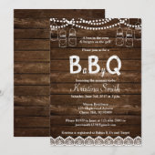 Invitation Baby shower barbecue - Baby shower Baby (Devant / Derrière)
