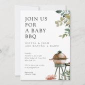 Invitation Baby shower barbecue Neutre hommes-femmes (Devant)