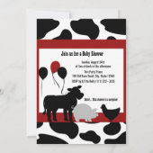 Invitation Baby shower Barnyard (Dos)