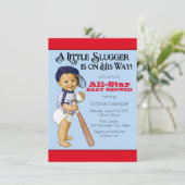 Invitation Baby Shower Baseball pour Garçon (Debout devant)