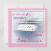 Invitation Baby shower bateau de croisière (Devant)