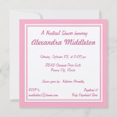 Invitation Baby shower bateau de croisière (Dos)