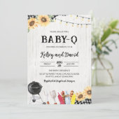 Invitation Baby shower BBQ (Debout devant)