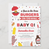 Invitation Baby shower BBQ (Devant)
