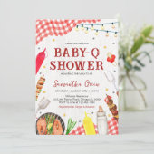 Invitation Baby shower BBQ (Debout devant)