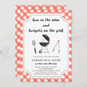 Invitation Baby shower BBQ (Devant / Derrière)