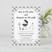 Invitation Baby shower BBQ (Debout devant)